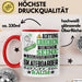 Skateboarder Geschenk Tasse Lustiger Spruch Erheben Sie Sich Der Skateboarder Betritt den Raum Rot Trendation