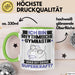 Rhythmische Gymnastin Tasse Geschenk für Rhythmische Gymnastin Geburtstag Lustiger Spruch Kaffee-Becher Was Ist Deine Superkraft Grün Trendation