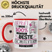 Beste Songtexterin Der Welt Tasse Geschenk für Eine Songtexterin Geprüft Und Sicher Geschenkidee Geburtstag Weihnachten Rot Trendation