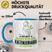 Katzenliebhaber Geschenk Tasse So Gut Kann Nur Ein Katzenliebhaber Aussehen Geschenkidee Kaffee-Becher Blau Trendation