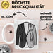 Minimalistischer Modefan Tasse Geschenkidee Weiß Trendation