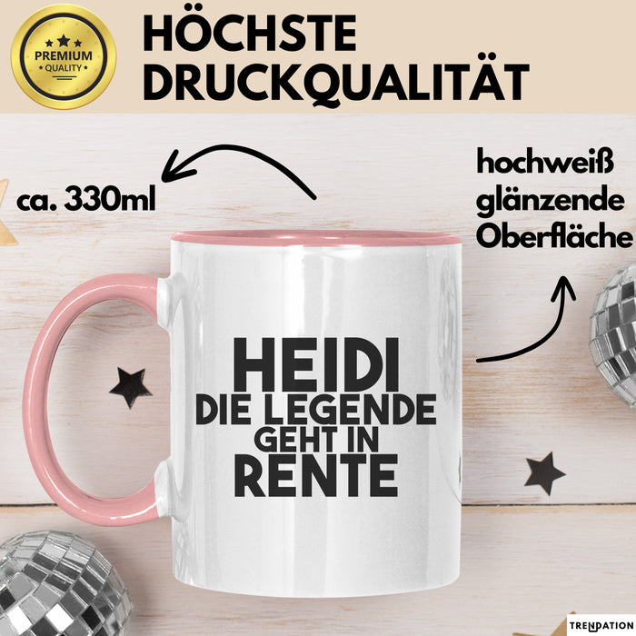Heidi Tasse Heidi – Die Legende Geht In Rente Geschenk