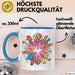 Zucker Süchtiger Tasse Geschenkidee für Naschkatze Blau Trendation