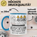 Reitsportlerin Tasse Geschenk Lustig Abstand Halten Hochleistungs-Reitsportlerin Mit Drang Zur Perfektion Bei Der Arbeit Blau Trendation