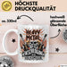 Heavy Metal Tasse Geschenkidee Gottes Entschuldigung Weiß Trendation
