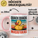 Quietscheente Tier Tasse Geschenk Lustige Geschenkidee Spruch Quack Quack Madafakas Rosa Trendation