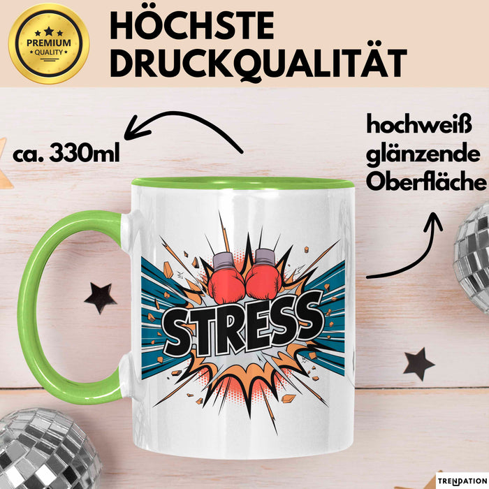 Boxer Tasse Geschenk Lustige Geschenkidee Spruch Für Kampf Fans Grün Trendation