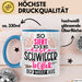 Schwiegertochter Tasse Geschenk Spruch So Sieht Die Beste Schwiegertochter Der Welt Aus Becher Blau Trendation