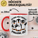 Pinguin Tier Tasse Geschenk Lustige Geschenkidee Spruch Ich Mag Halt Einfach Pinguine Rot Trendation