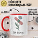 Patienten Kranke Menschen Tasse Geschenk Lustige Geschenkidee Spruch Gute Besserung Rot Trendation