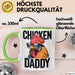 Huhn Tier Bauer Tasse Becher Geschenk Lustige Geschenkidee Spruch Hühnerpapa Grün Trendation