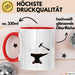 Schmied Tasse Geschenk Lustige Geschenkidee Spruch Für Metall Arbeiter Rot Trendation