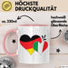 Deutschland Italien Tasse Geschenk Halb Italiener Deutsche Geschenkidee Fußball 2025 Rosa Trendation