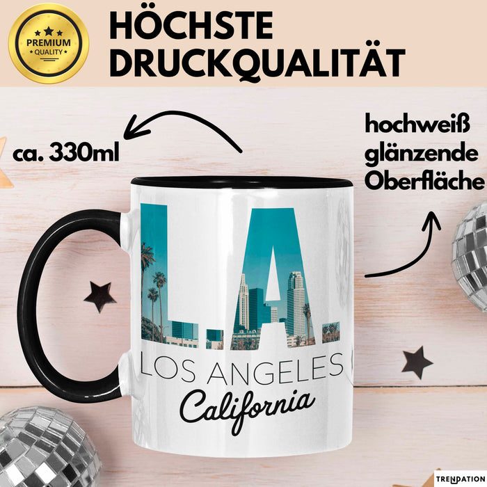 Los Angeles LA Kalifornien USA Tasse Becher Geschenk Lustige Geschenkidee Spruch Trendation