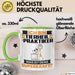 Tierheilpraktiker Tasse Geschenk für Tierheilpraktiker Geburtstag Lustiger Spruch Kaffee-Becher Was Ist Deine Superkraft Grün Trendation