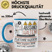 Plattenproduzentin Tasse Geschenk Lustig Abstand Halten Hochleistungs-Plattenproduzentin Mit Drang Zur Perfektion Bei Der Arbeit Blau Trendation