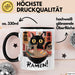 Katzen Tierliebhaber Tasse Geschenk Lustige Geschenkidee Spruch Katze Isst Ramen Nudeln Schwarz Trendation