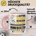 Hundebesitzer Geschenk Tasse Lustiger Spruch Erheben Sie Sich Der Hundebesitzer Betritt den Raum Rosa Trendation