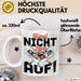 Pool Billard Tasse Geschenk Billiard-Spieler Geschenkidee Sprüche Heul Nicht Bau Auf Kaffee-Becher Weiß Trendation