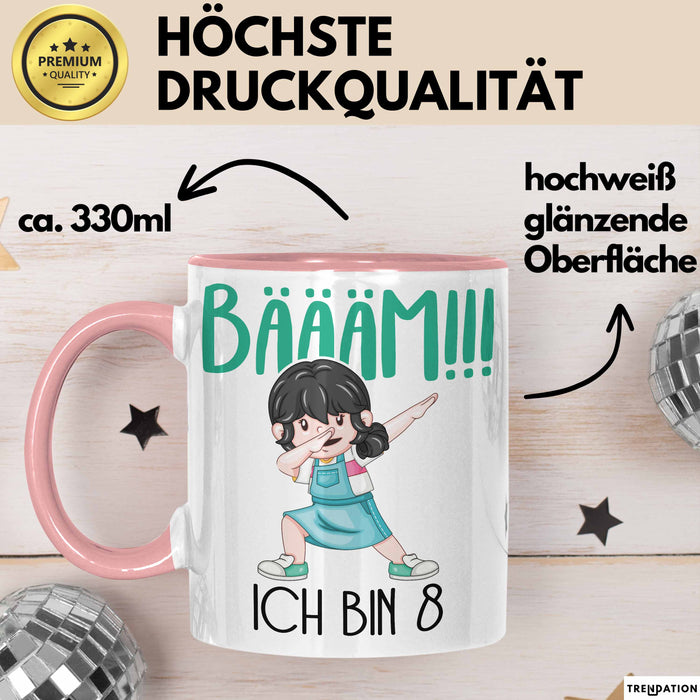 Lustige Tasse Geschenk Bäääm Dab Girl Witziger Spruch Rosa Trendation
