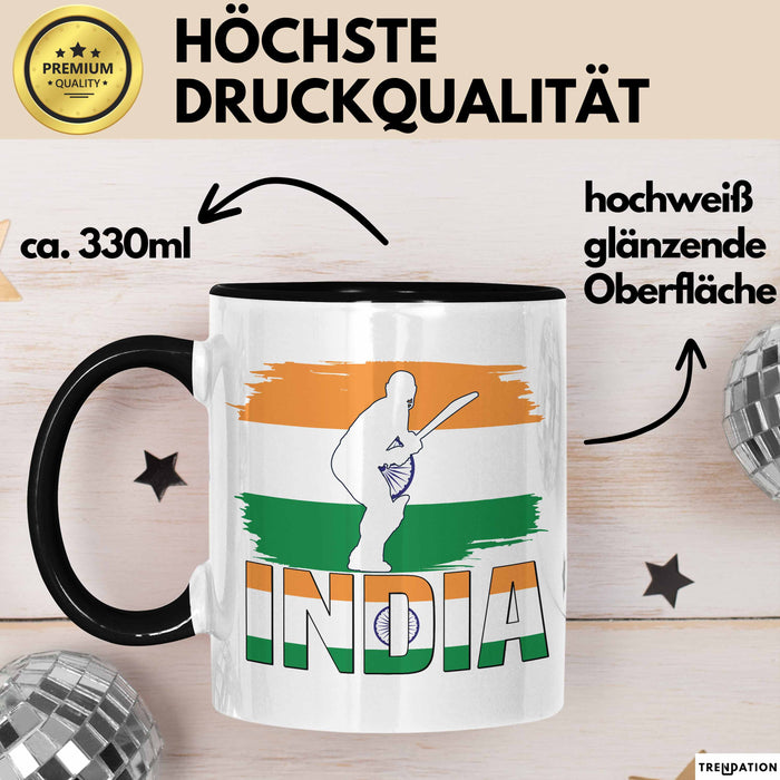 Indien Tasse Geschenk Cricket Indische Cricket-Fans Geschenkidee Trendation