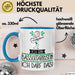 Geschenk für Bassgitarristin Tasse Lustige Geschenkidee Geburtstag Ich Bin Bassgitarristin Ich Darf Das Blau Trendation