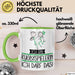 Geschenk für Rugbyspielerin Tasse Lustige Geschenkidee Geburtstag Ich Bin Rugbyspielerin Ich Darf Das Grün Trendation