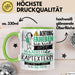 Raptexterin Tasse Geschenk Lustiger Spruch Bitte Erheben Sie Sich Seine Majestät Die Raptexterin Betritt Den Raum Grün Trendation