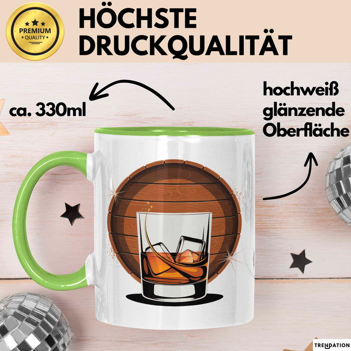 Whiskey Kenner Tasse Geschenk Lustige Geschenkidee Spruch Für Whiskey Fans Grün Trendation