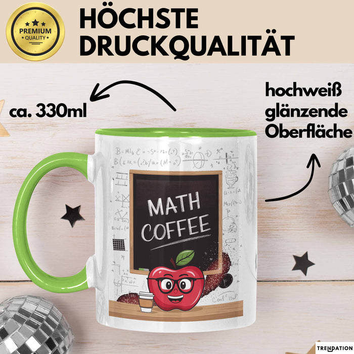 Lehrer Tasse Geschenk Lustige Geschenkidee Spruch Für Pädagogen Grün Trendation