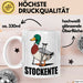Stockente Tasse Geschenk Lustige Geschenkidee Spruch Stockente Weiß Trendation