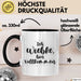 Wiebke Tasse Ich Wiebke, Bin Vollkommen Geschenk Schwarz Trendation