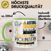 Violinistin Tasse Geschenk Lustiger Spruch Bitte Erheben Sie Sich Seine Majestät Die Violinistin Betritt Den Raum Grün Trendation