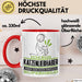 Katzenliebhaber Geschenk Tasse Ich Bin Katzenliebhaber Aber Sag Doch Einfach Superheld Lustige Geschenkdiee für Katzenliebhaber Kaffee-Becher Rot Trendation