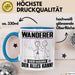 Wanderer Tasse Geschenk für Wanderer Der Mann Der Alles Kann Geschenkidee zum Geburtstag Blau Trendation