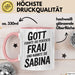 Sabina Tasse Geschenk Gott Formte Die Perfekte Frau Sabina Geschenkidee Rosa Trendation