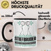 Stiefbruder Geschenk Tasse Ich Bin Stiefbruder Aber Sag Doch Einfach Superheld Lustige Geschenkdiee für Stiefbruder Kaffee-Becher Schwarz Trendation