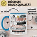 Plattenproduzentin Tasse Geschenk Lustiger Spruch Bitte Erheben Sie Sich Seine Majestät Die Plattenproduzentin Betritt Den Raum Blau Trendation