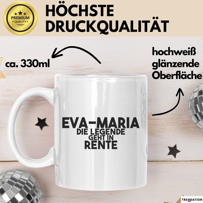 Eva-Maria Tasse Eva-Maria – Die Legende Geht In Rente Geschenk