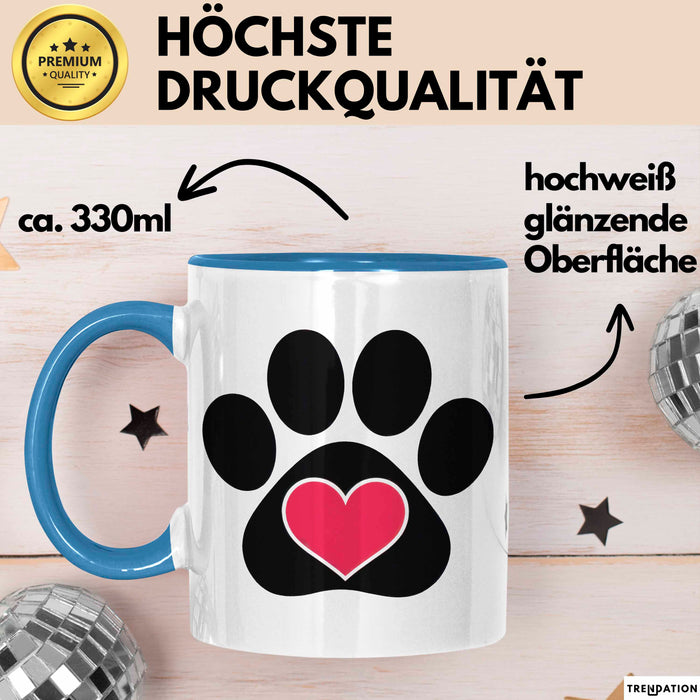 Hunde Liebhaber Tasse Geschenkidee Haustier Eltern Lustiger Geschenkidee Lustig Blau Trendation