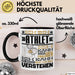 Athlet Geschenk Tasse Geschenkidee für Athlet Geburtstag Lustiger Spruch Ich Bin Athlet Ich Kann Es Dir Erklären Aber Nicht Für Dich Verstehen Schwarz Trendation