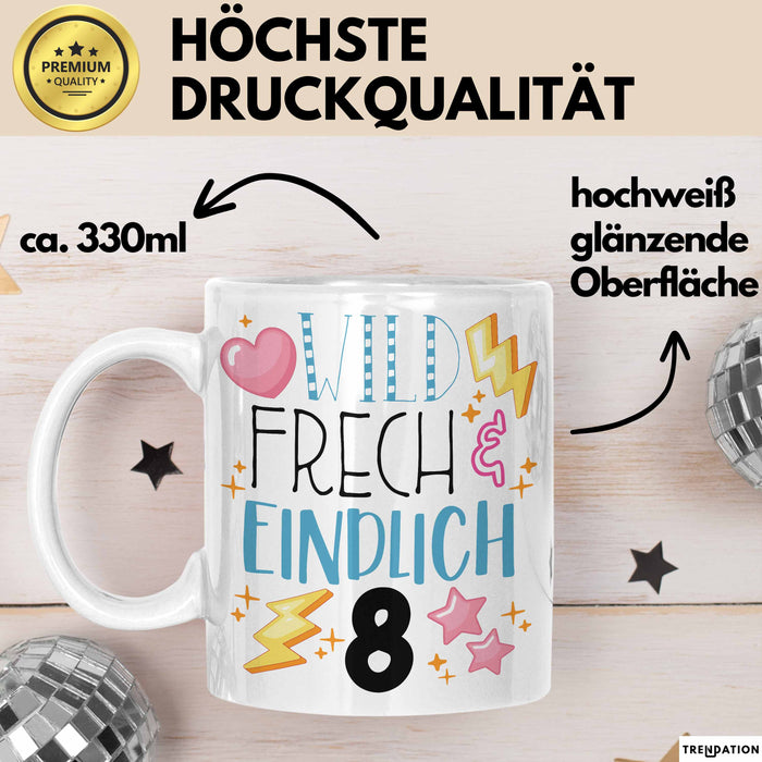 Witzige Tasse Geschenk Wild Frech Und Einfühlsam Süßes Design Weiß Trendation
