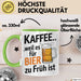 Kaffee Tasse Geschenk Kaffee Weil Es Fuer Bier Zu Frueh Ist Geschenkidee Lustig Grün Trendation