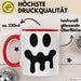 Lächeln Halloween Feier Tasse Geschenk Lustige Geschenkidee Spruch Rot Trendation