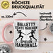 Handball-Spielerin Tasse Geschenk Frauen Ballett Echte Mädchen Spielen Handball Rosa Trendation