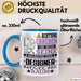 Designer Geschenk Tasse Lustiger Spruch Erheben Sie Sich Der Designer Betritt den Raum Blau Trendation
