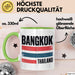 Bangkok Thailand Tasse Geschenk Lustige Geschenkidee Spruch Grün Trendation