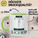Slacklinerin Tasse Geschenk Becher Stark Attraktiv Furchtlos Slacklinerin Lustige Geschenkidee Grün Trendation