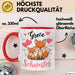 Big Sister Ältere Geschwister Schwestern Füchse Tasse Becher Geschenk Lustige Geschenkidee Spruch Big Sister Rot Trendation