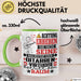 Gitarrenvirtuose Geschenk Tasse Lustiger Spruch Erheben Sie Sich Der Gitarrenvirtuose Betritt den Raum Grün Trendation